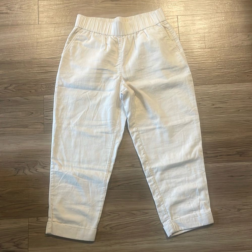 Loft white cotton pants